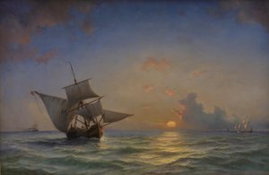 Un paysage marin - Anton Melbye