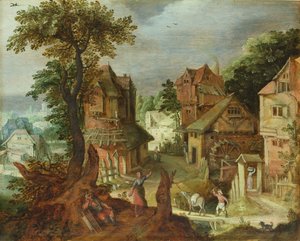 Paysage de village