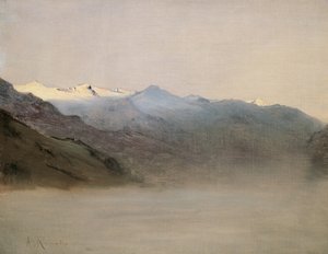 La vallée de Gastein dans le brouillard