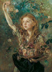 La cueilleuse de roses, vers 1883-1884