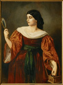 Vanité - portrait de Sophie Koelbl, la fiancée de Romako ... - Anton Romako