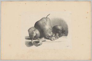 Poire, pêche, raisins et citron pelé - Anton Weiss