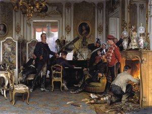 Dans les quartiers des troupes à l