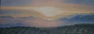 Lever de soleil sur la Sierra Nevada, 2014