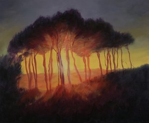 Arbres sauvages au coucher du soleil, 2002