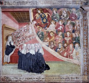 Vie de Sainte Francesca Romana : La mort de la sainte après avoir dit les vêpres, 9 mars 1440