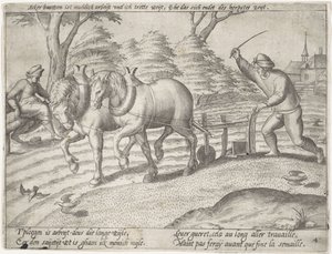 Labourage des terres (série) - Antonie Wierix (II) (possibly)