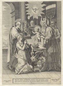 Présentation au temple - Antonie Wierix (II)