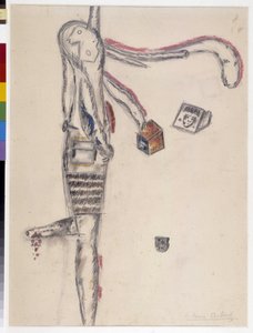 Dessin par Antonin Artaud (1896-1948). 1945 Dim cm 63X48 Musée Cantini, Marseille - Antonin Artaud