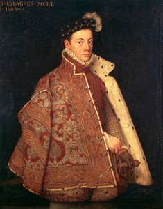 Portrait de Don Carlos, Prince des Asturies - Antonio (studio of) (attr. to) Moro