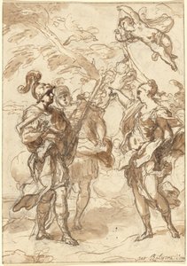 Vénus en chasseresse apparaissant à Énée et Achate - Antonio Balestra