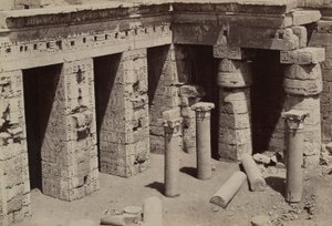Medinet Habu : Église Copte au centre du Temple de Ramsès III