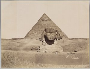 Sphinx et la pyramide de Khéphren