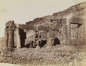 Temple de Gerf Hussein, vue du nord-est montrant la cour du temple