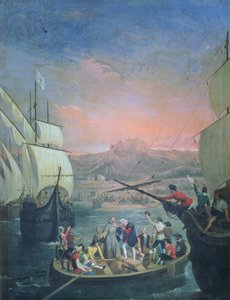 Départ de la Santa Maria, la Pinta et la Nina de Palos en 1492 - Antonio Cabral Bejarano