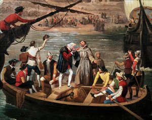 Départ de la Santa Maria, la Pinta et la Nina de Palos en 1492