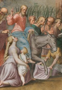 Abside, Antonio Campi, Entrée de Jésus à Jérusalem 1582-84, (détail) - Antonio Campi