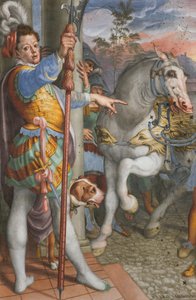 Abside, Antonio Campi, Rencontre de Jésus avec le centurion Corneille 1582-84, (détail)