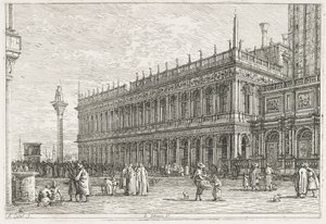 Vues : La Bibliothèque, Venise, 1735-1746