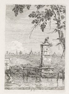Le petit monument sous un arbre - Giovanni Antonio Canal