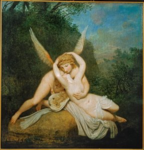 Amor et Psyché ... (peinture sur toile) - Antonio Canova