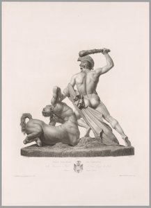 Thésée et Centaure, vue de dos, de l