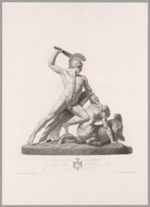Thésée et Centaure, vue de face, de l