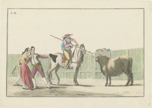 Planche II, de la série Colección de las principales suertes de una corrida de toros - Antonio Carnicero