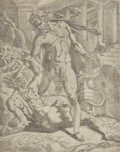 Hercule et Cacus, 1540-45 - Antonio Fantuzzi