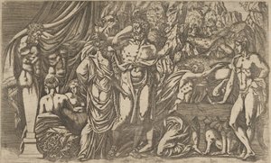 Hercule déguisé en femme