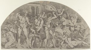 Méléagre apportant la tête du sanglier à Atalante, 1540-45
