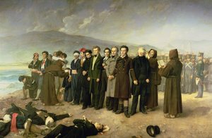 Exécution de José Maria de Torrijos y Uriarte (1791-1831) et de ses compagnons en 1831, 1888