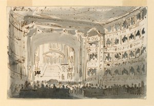 Intérieur du théâtre de Brescia - Antonio Giuseppe Basoli