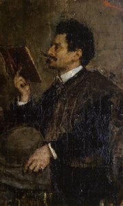 Portrait du critique Saverio Kambo - Antonio Mancini