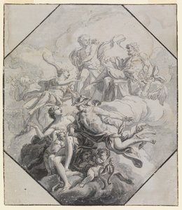 Conception pour une peinture de plafond sur le thème de l