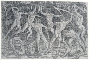 Bataille des nus - Antonio Pollaiuolo