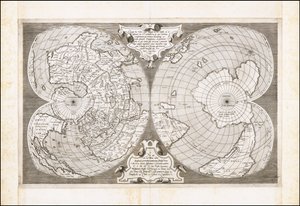 Double carte cordiforme du monde, par Antonio Salamanca - Antonio Salamanca