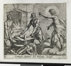 Apollon à la forge de Vulcain (gravure)