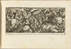 Bataille entre cavalerie et infanterie - Antonio Tempesta