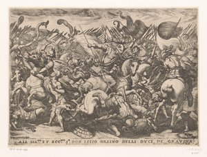 Cavalerie et infanterie en combat - Antonio Tempesta