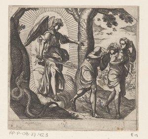 Expulsion du Paradis - Antonio Tempesta