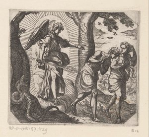 Expulsion du Paradis - Antonio Tempesta