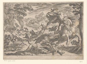 Chasse aux sangliers - Antonio Tempesta