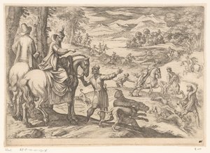 Chasse aux cerfs et aux loups (partie 7) - Antonio Tempesta