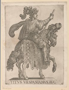 Empereur Titus à cheval (série Première douze empereurs romains à cheval)