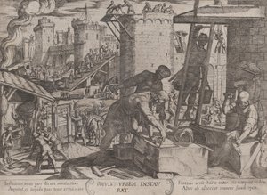Planche 24 : Les Israélites reconstruisant les murs de Jérusalem, de 