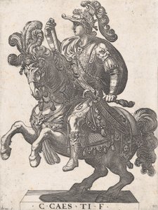 Empereur Gaius à cheval, de 