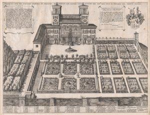 Speculum Romanae Magnificentiae: Palais et jardins du Monte Pincio, milieu à fin du 16ème siècle