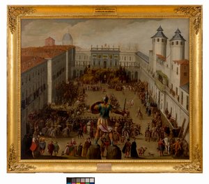 Tournoi sur la Piazza del Castello, Turin, 1620 - Antonio Tempesta