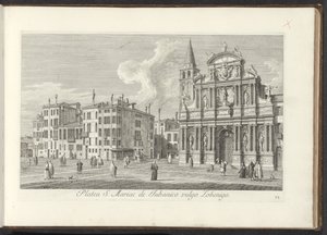 Vue de Campo Santa Maria Zobenigo à Venise - Antonio Visentini